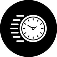 icono de vector de tiempo rápido