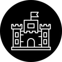 icono de vector de castillo de arena