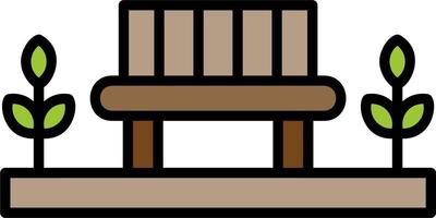 Park Bench Vector Icon