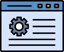 Webpage Setting Vector Icon