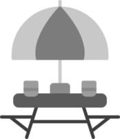 Outdoor Table Vector Icon