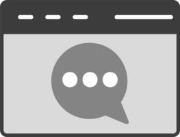 Web chat Vector Icon