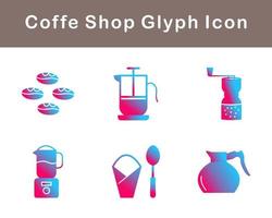 Coffe Shop Vector Icon Set