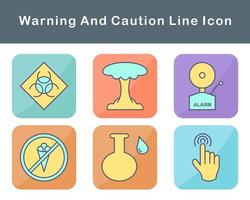 Warning And Caution Vector Icon Set