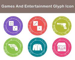 Games And Entertainment Vector Icon Set