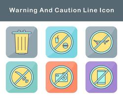 Warning And Caution Vector Icon Set