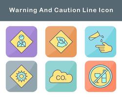 Warning And Caution Vector Icon Set