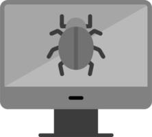 icono de vector de virus informático