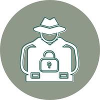 Hacker Cyber Attack Vector Icon