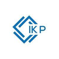 ikp letra diseño.ikp letra logo diseño en blanco antecedentes. ikp creativo circulo letra logo concepto. ikp letra diseño. vector