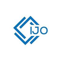 IJO letter design. vector