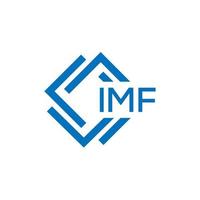 IMF letter logo design on white background. IMF creative circle letter logo concept. IMF letter design. vector