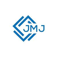 JMJ letter logo design on white background. JMJ creative circle letter logo concept. JMJ letter design. vector