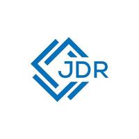 jdr creativo circulo letra logo concepto. jdr letra diseño.jdr letra logo diseño en blanco antecedentes. jdr creativo circulo letra logo concepto. jdr letra diseño. vector