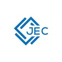 JEC creative circle letter logo concept. JEC letter design.JEC letter logo design on white background. JEC creative circle letter logo concept. JEC letter design. vector