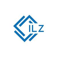 ILZ letter design.ILZ letter logo design on white background. ILZ creative circle letter logo concept. ILZ letter design. vector