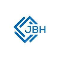 .JBH letter logo design on white background. JBH creative circle letter logo concept. JBH letter design. vector