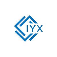 iyx letra diseño.iyx letra logo diseño en blanco antecedentes. iyx creativo circulo letra logo concepto. iyx letra diseño. vector