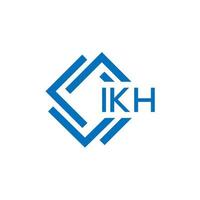 . IKH creative circle letter logo concept. IKH letter design. vector