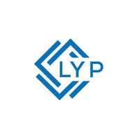 LYP letter logo design on white background. LYP creative circle letter logo concept. LYP letter design. vector