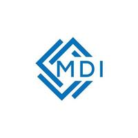 MDI letter logo design on white background. MDI creative circle letter logo concept. MDI letter design. vector