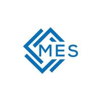 MES letter logo design on white background. MES creative circle letter logo concept. MES letter design.MES letter logo design on white background. MES c vector