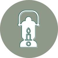 Oil Lamp Vector Icon