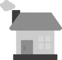 House With Chimney Vector Icon