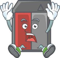 Memory card mascot icon design vector