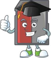 Memory card mascot icon design vector
