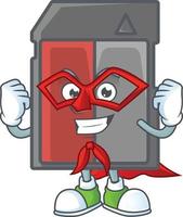 Memory card mascot icon design vector