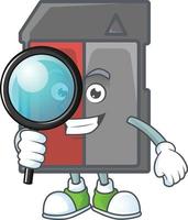 Memory card mascot icon design vector
