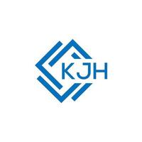 kjh letra logo diseño en blanco antecedentes. kjh creativo circulo letra logo concepto. kjh letra diseño. vector