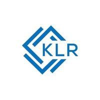 klr letra logo diseño en blanco antecedentes. klr creativo circulo letra logo concepto. klr letra diseño. vector