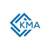 kma letra logo diseño en blanco antecedentes. kma creativo circulo letra logo concepto. kma letra diseño. vector