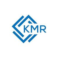 KMR letter logo design on white background. KMR creative circle letter logo concept. KMR letter design. vector