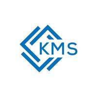 .KMS letter logo design on white background. KMS c vector