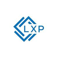 lxp letra logo diseño en blanco antecedentes. lxp creativo circulo letra logo concepto. lxp letra diseño. vector