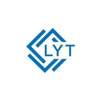 LYT creative circle letter logo concept. LYT letter design.LYT letter logo design on white background. LYT creative circle letter logo concept. LYT letter design. vector