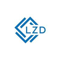 LZD letter logo design on white background. LZD creative circle letter logo concept. LZD letter design. vector