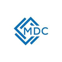 MDC letter logo design on white background. MDC creative circle letter logo concept. MDC letter design. vector