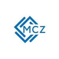 MCZ letter logo design on white background. MCZ creative circle letter logo concept. MCZ letter design. vector