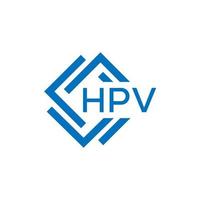 hpv letra logo diseño en blanco antecedentes. hpv creativo circulo letra logo concepto. hpv letra diseño. vector