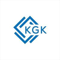 KGK letter logo design on white background. KGK creative circle letter logo concept. KGK letter design. vector