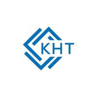 kht letra logo diseño en blanco antecedentes. kht creativo circulo letra logo concepto. kht letra diseño. vector