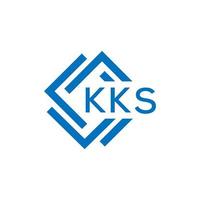 KKS letter logo design on white background. KKS creative circle letter logo concept. KKS letter design. vector