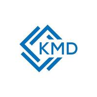 kmd letra logo diseño en blanco antecedentes. kmd creativo circulo letra logo concepto. kmd letra diseño. vector