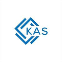 KAS letter logo design on white background. KAS creative circle letter logo concept. KAS letter design. vector