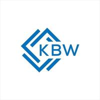 KBW letter logo design on white background. KBW creative circle letter logo concept. KBW letter design. vector