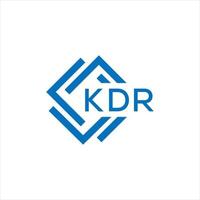 KDR letter logo design on white background. KDR creative circle letter logo concept. KDR letter design. vector